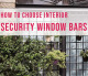 interior security window bars
