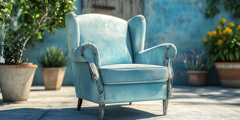 Painting upholstery with chalk paint